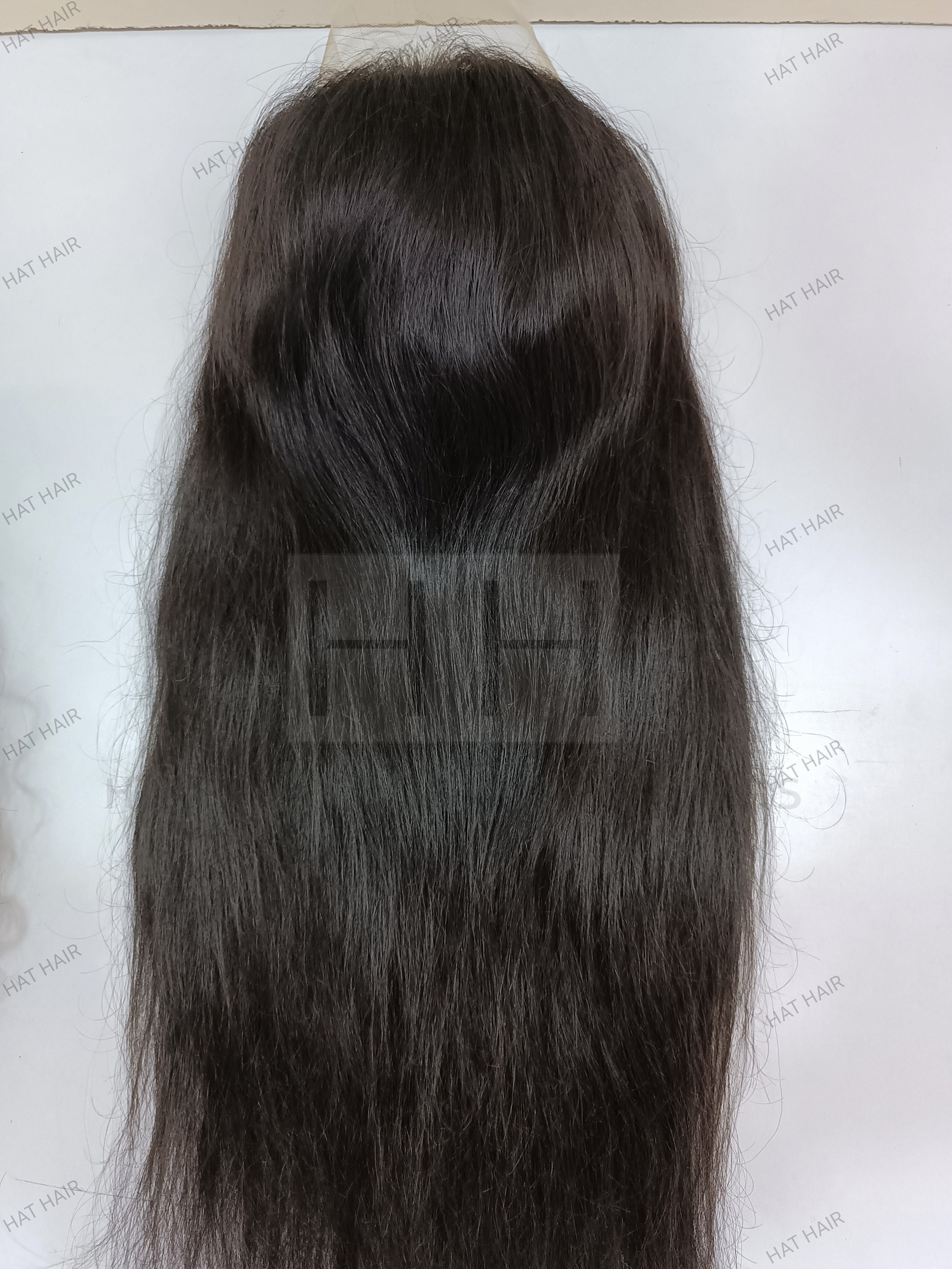 Raw Indian Human Hair Wig: Straight Lace Frontal, Natural 