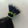 Nano Tip Human Hair Extensions Natural Black  : Raw Temple Hair 100 Grams product logo