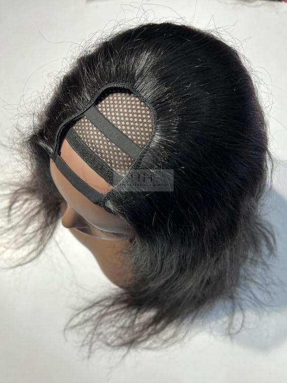 Raw Indian Human Hair U-part Wig | Natural Black Straight  display picture 1