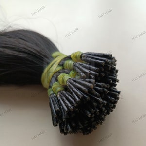 Raw Indian Human Hair Extensions: Keratin I/U/V/Flat Tip, 100g