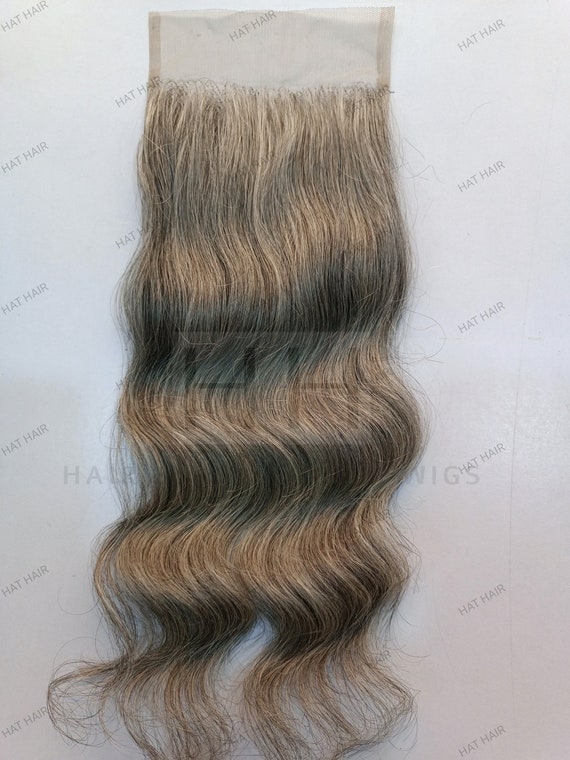Lace Closure Raw Indian Grey Human Hair, Natural Salt & Pepper transparent lace 5x5 and 4x4 - Straight | Wavy | Curly