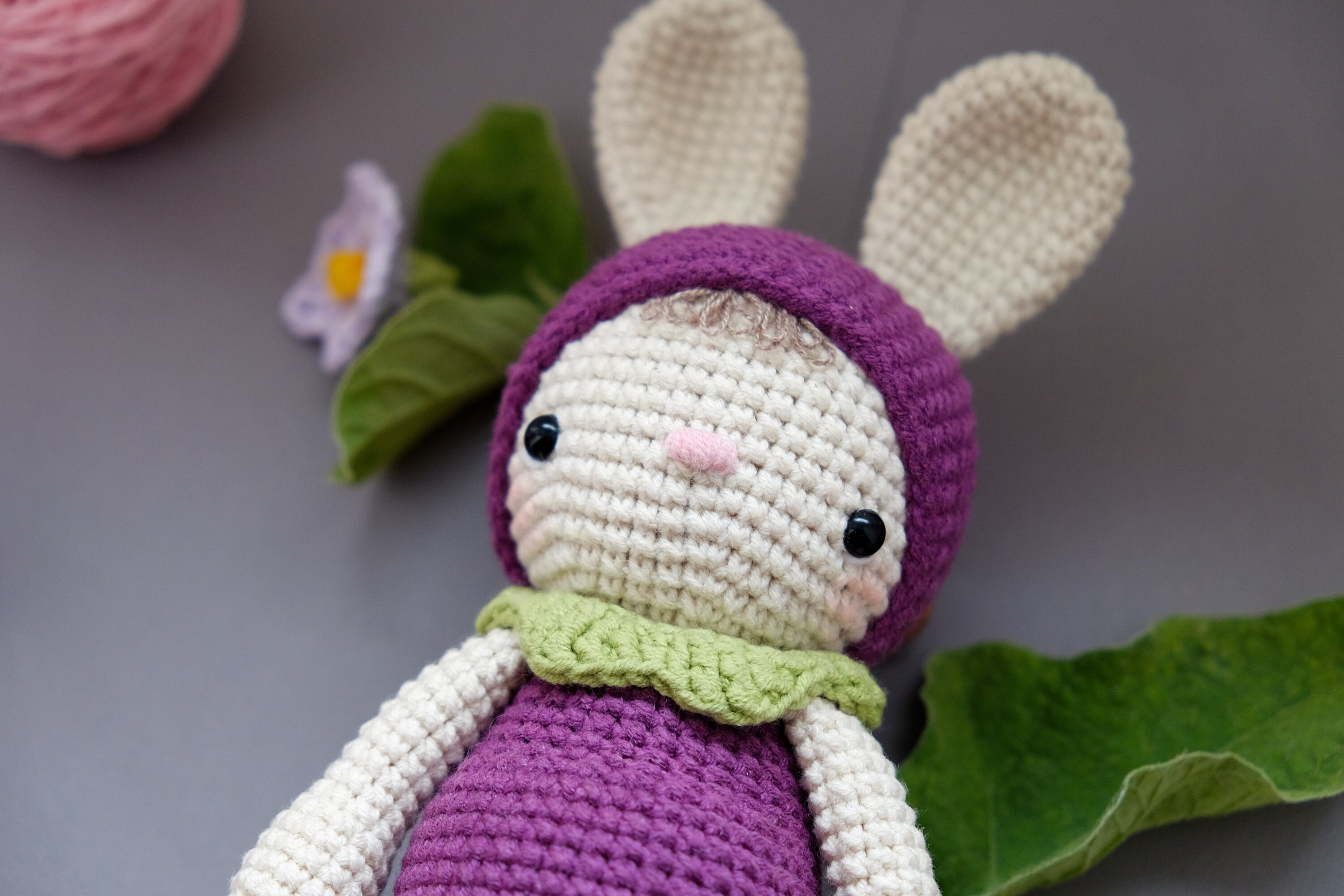 Eggplant Bunny Crochet Pattern – Amigurumi Rabbit Plush Toy (PDF ...