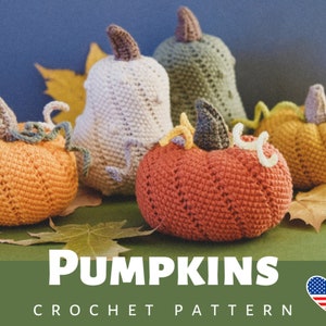 PATTERN Pumpkins crochet Halloween decor