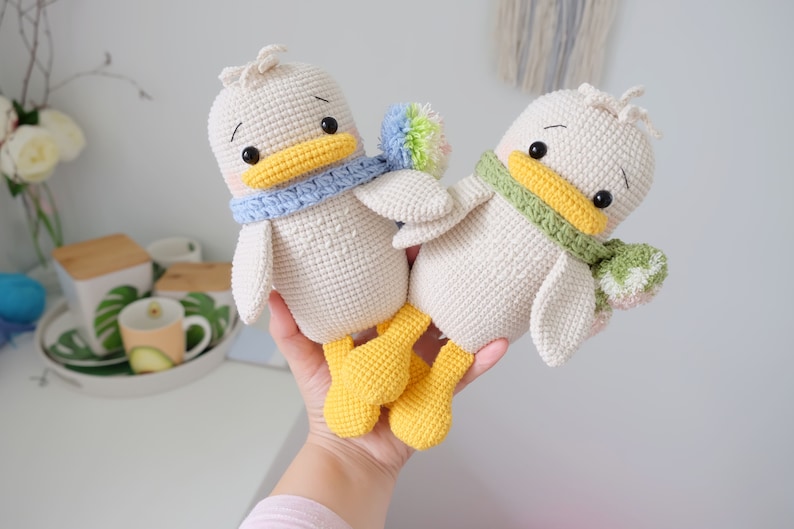 Crochet Little Duck Amigurumi Bird Crochet Pattern Lovely Etsy