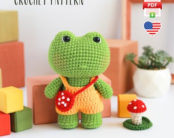 Easy Frog Amigurumi Crochet Pattern – Beginner DIY Toy (PDF Pattern)
