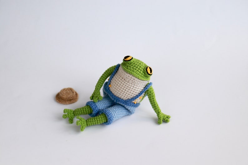 Crochet pattern Frog Toad PDF amigurumi tutorial cute froggy amigurumi body frog pattern image 8