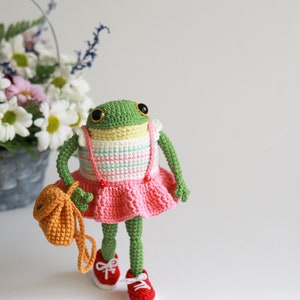 Crochet pattern Frog Toad PDF amigurumi tutorial cute froggy amigurumi body frog pattern image 10