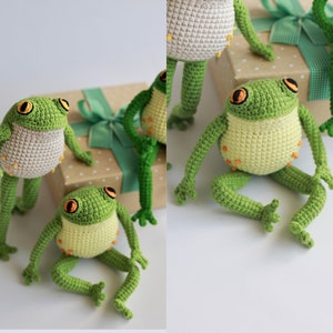 Crochet pattern Frog Toad PDF amigurumi tutorial cute froggy amigurumi body frog pattern image 7