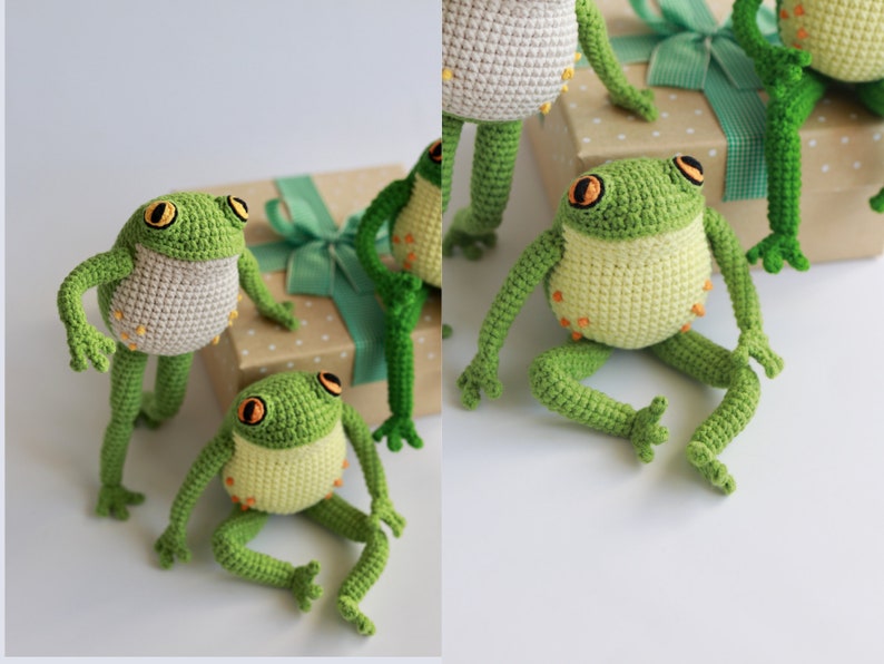 Crochet pattern Frog Toad PDF amigurumi tutorial cute froggy amigurumi body frog pattern image 7