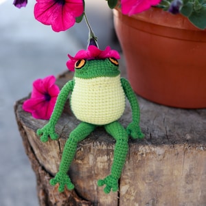 Crochet pattern Frog Toad PDF amigurumi tutorial cute froggy amigurumi body frog pattern image 4