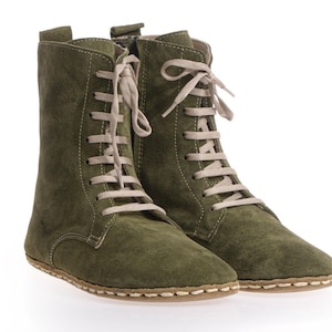 Green Suede Boots - Etsy display picture 1