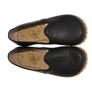 Barefoot Shoes Men, Black Minimalist Slip On, Wide Toe Box Comfy Moccasins