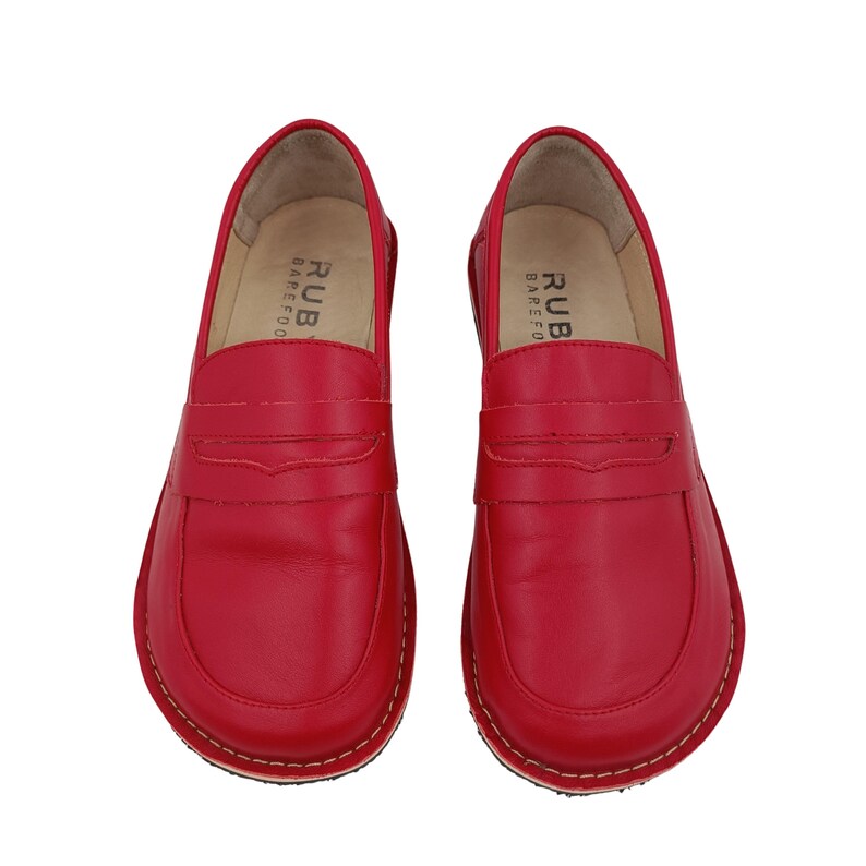 Mocassins minimalistes en cuir rose : chaussures faites main à semelle plate et minimalistes image 15