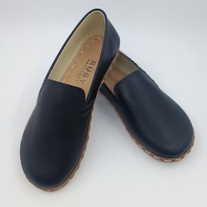 Leather Barefoot Moccasins: Minimalist Wide Toe Loafers