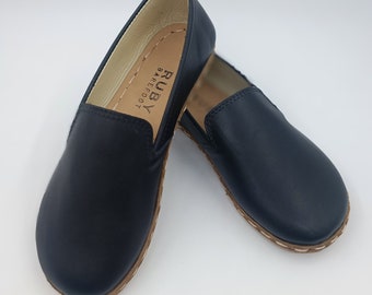 Womens Grounding Shoes, Copper Earthing, Minimalist Wide Toe Loafers