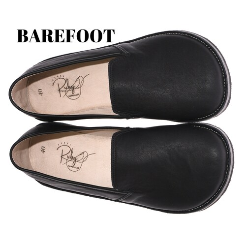 Barefoot Brown Shoes Women Minimalist Rubber Sole Moccasins Etsy