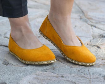 Zapatos descalzos de conexión a tierra para mujer, con remaches de cobre, de gamuza y piel auténtica, estilo descalzo.