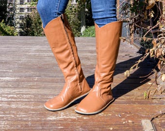 靴 1999 miu miu leather boots brown Miu Miu bubble sole runway boots, FW 1999 – My Runway Archive