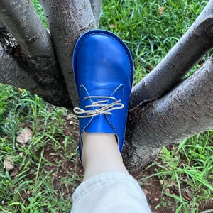 Handmade Leather Oxford Shoes: Barefoot Minimalist Wide Toe Box image 3