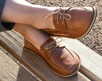 Handmade Leather Barefoot Shoes: Minimalist Wide Toe Box