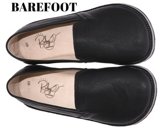 Barefoot Shoes Women, Minimalist Shoe, Woman Loafer, Rubber Sole Moccasins, Wide Toe Box Comfy Slip On