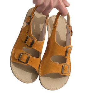 Barefoot Sandals Women, Genuine Leather Suede Sandal, Wide Sandals For Woman