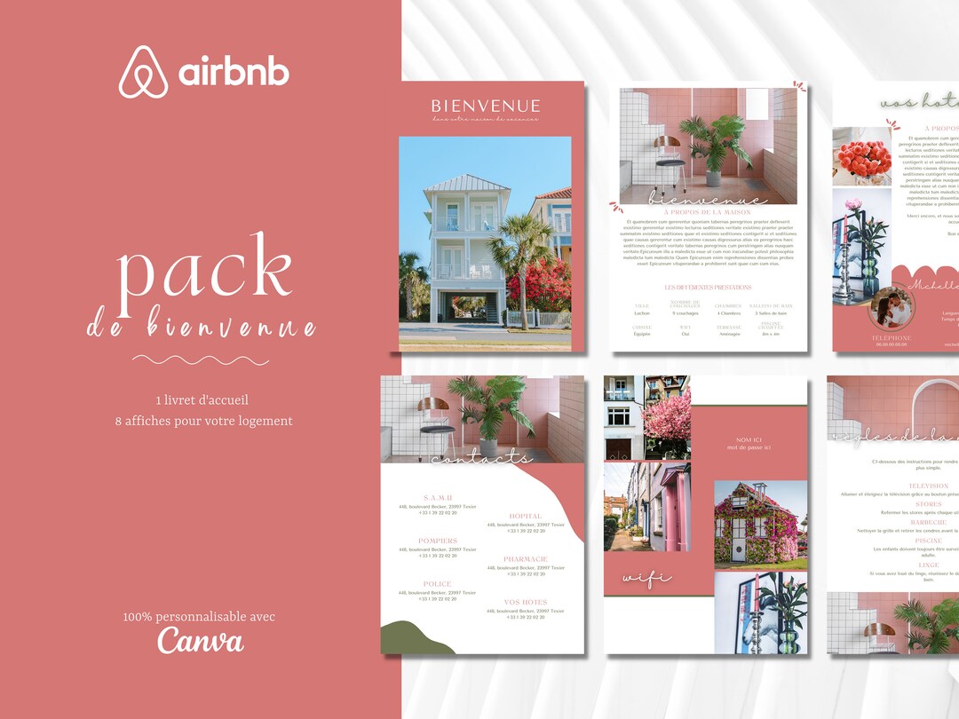 Livret D'accueil Airbnb Français Livre De Bienvenue - Etsy