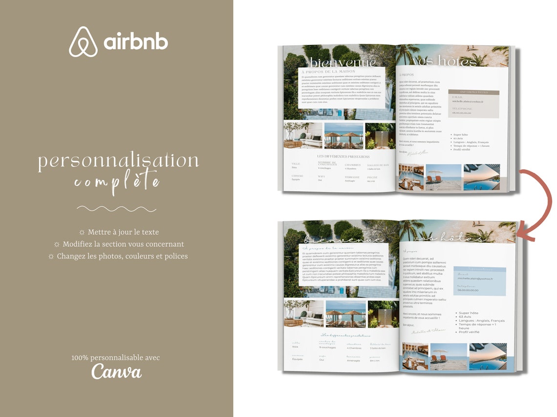 Livret D'accueil Airbnb Français Livre De Bienvenue  Etsy Ireland