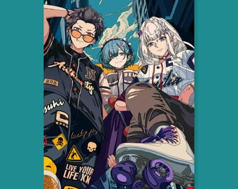 Subaru Emilia Rem ReZero Gang Fanart Illustration | Nestvirgo