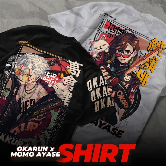 Stylized Momo X Okarun Inspired Streetwear Shirt - Etsy