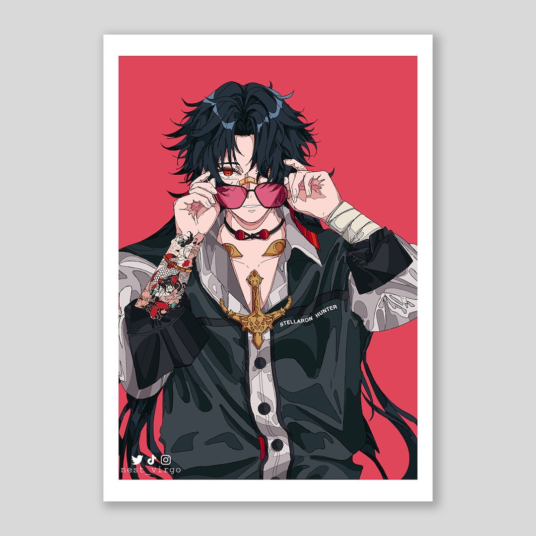 Blade Honkai Star Rail Fanart Illustration A5 - Etsy