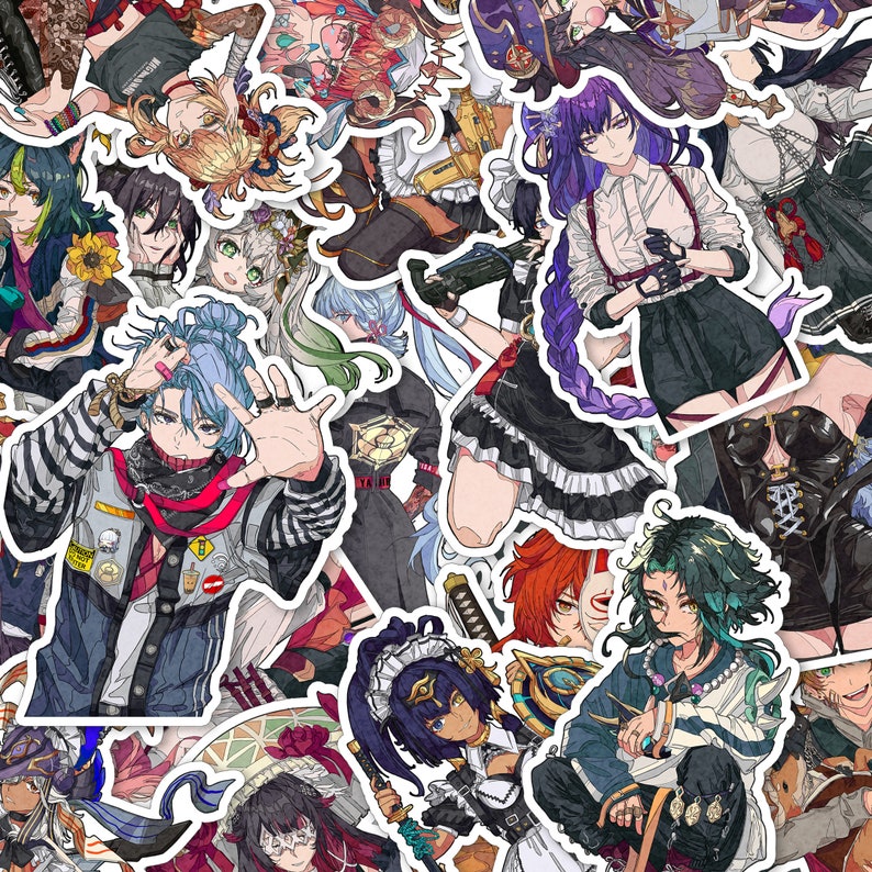 Genshin Impact Die Cut Vinyl Sticker Etsy