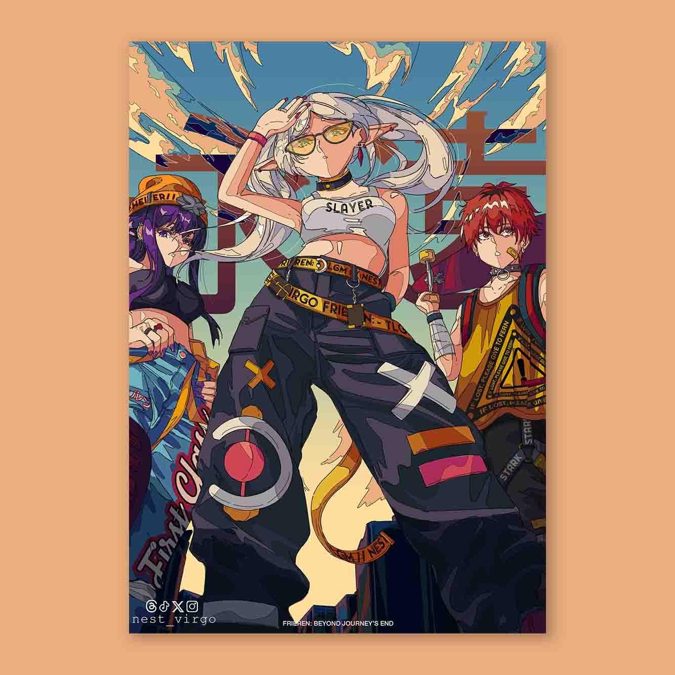 Frieren Party Inspired Fanart Illustration | Nestvirgo