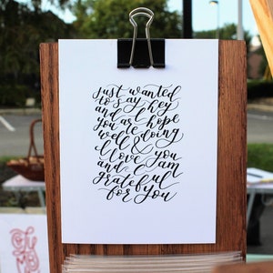 Generieke wenskaart - handgeschreven wenskaart - "The Card That Says It All"