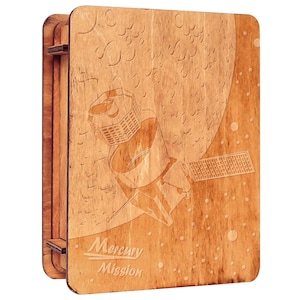 Mercury - Secret Box - Wooden Brain Teaser - Difficulty 4/6 Extreme - Star Adventures Series