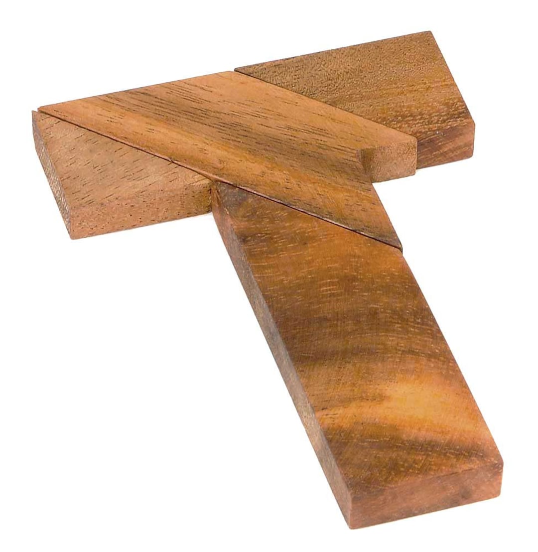 T Puzzle - 100 Puzzles in 1 - Wooden Brain Teaser - Mind