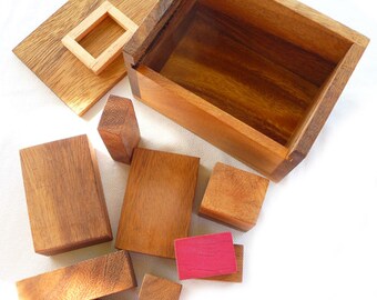 Logica Giochi Arte. Scatola porta? - Scatola Segreta - Difficultè 5/6 Incrojable - Puzzle in Legno - Cofanetto Segreto - Collezione Leonardo da Vinci