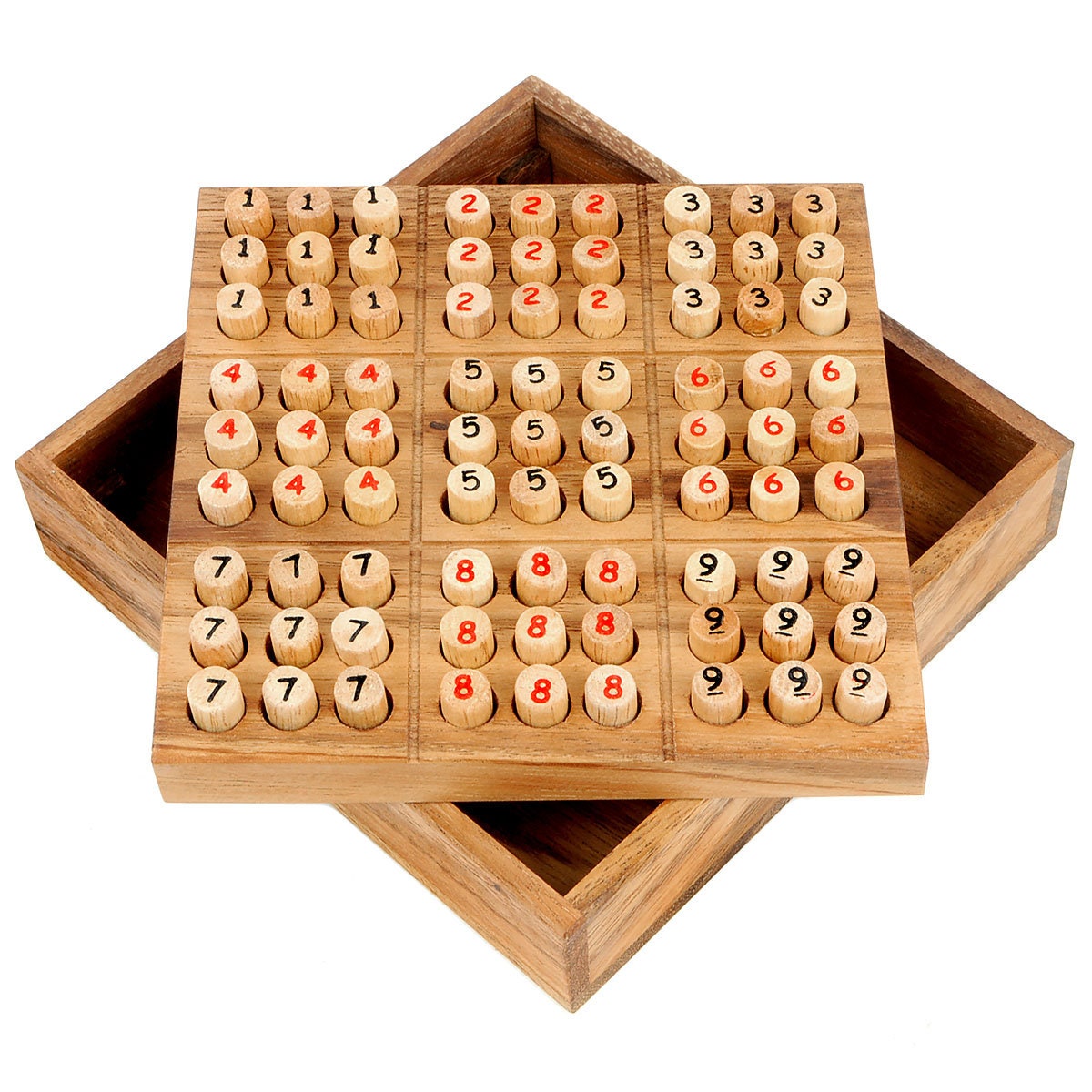 5€56 sur Sudoku jeu de société 9 grille carrée en bois - Jeu d