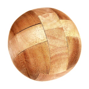 Cannon Ball - 3D Wooden Brain Teaser - Difficulty 4/6 Extreme - Leonardo da Vinci Collection