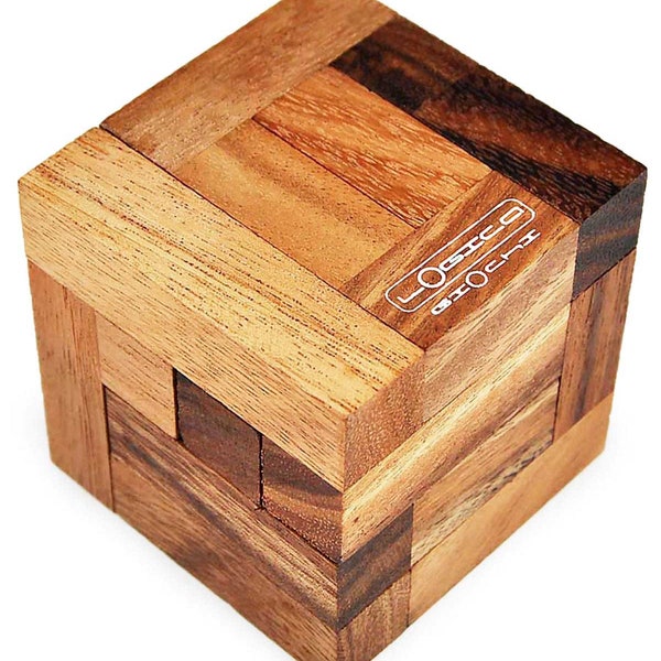 Vitruvian Cube - 3D Wooden Brain Teaser - Difficulty 5/6 Incredible - Leonardo da Vinci Collection