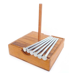 Nails - Wooden Brain Teaser - Difficulty 5/6 Incredible - Euclide Collection