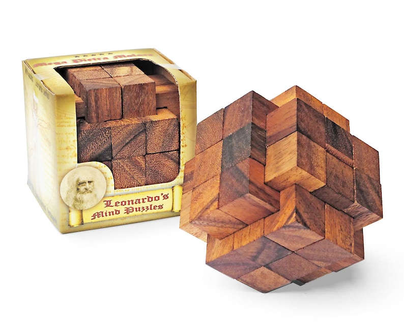 Mega Burr Puzzle - 3D Wooden Brain Teaser - Difficulty 5/6 Incredible ...