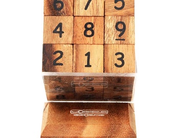 Sudoku Cube 3D - Wooden Brain Teaser - Tridimensional Sudoku