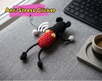 Modèle au crochet pour un clicker anti-stress – un petit jouet anti-stress mignon à crocheter soi-même