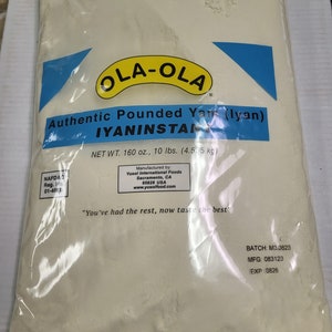 Ola Ola Authentic pounded yam (Iyan) 4 lbs. IYANINSTANT