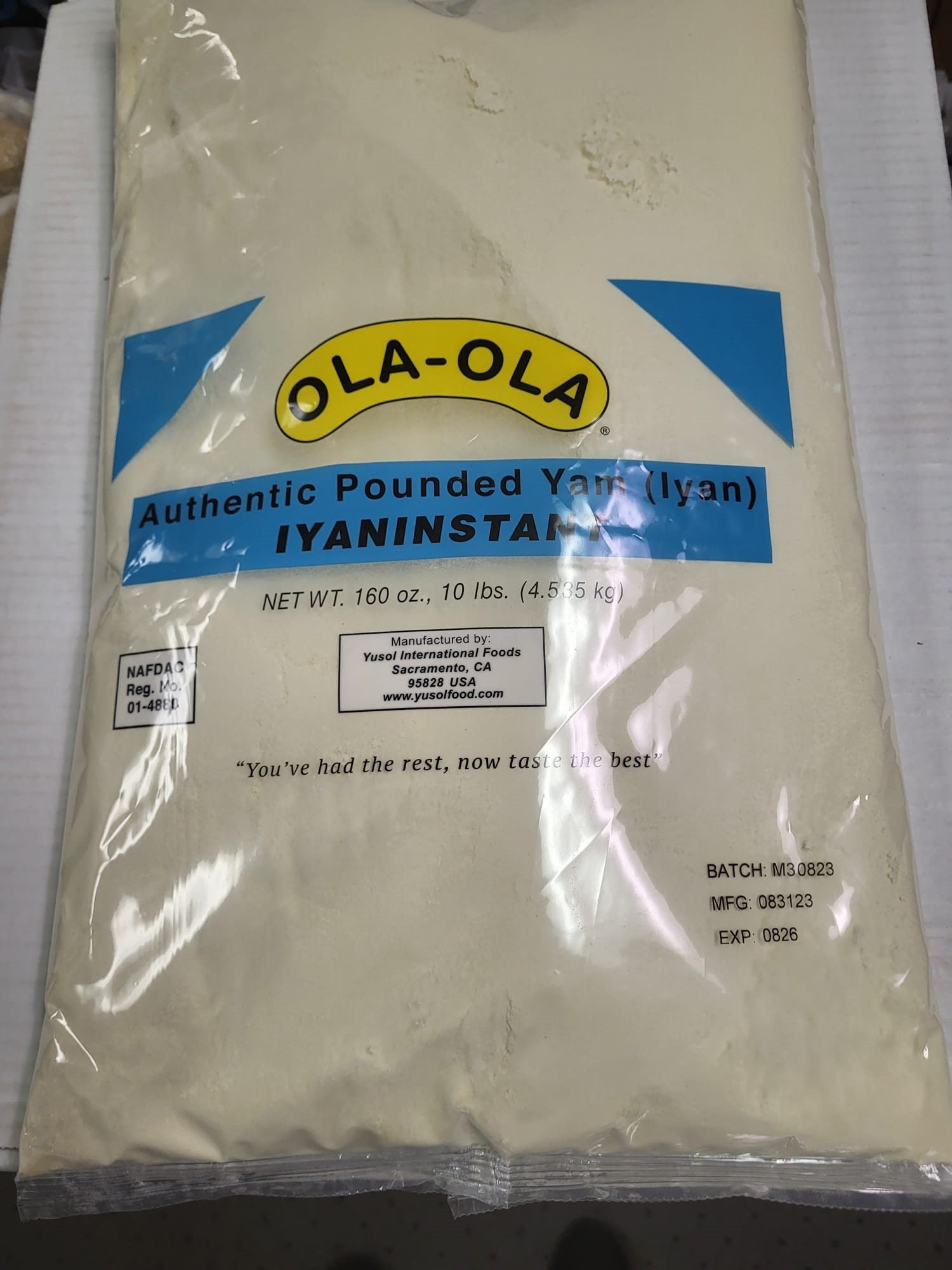 Ola Ola Authentic Pounded Yam (iyan) 4 Lbs. IYANINSTANT - Etsy