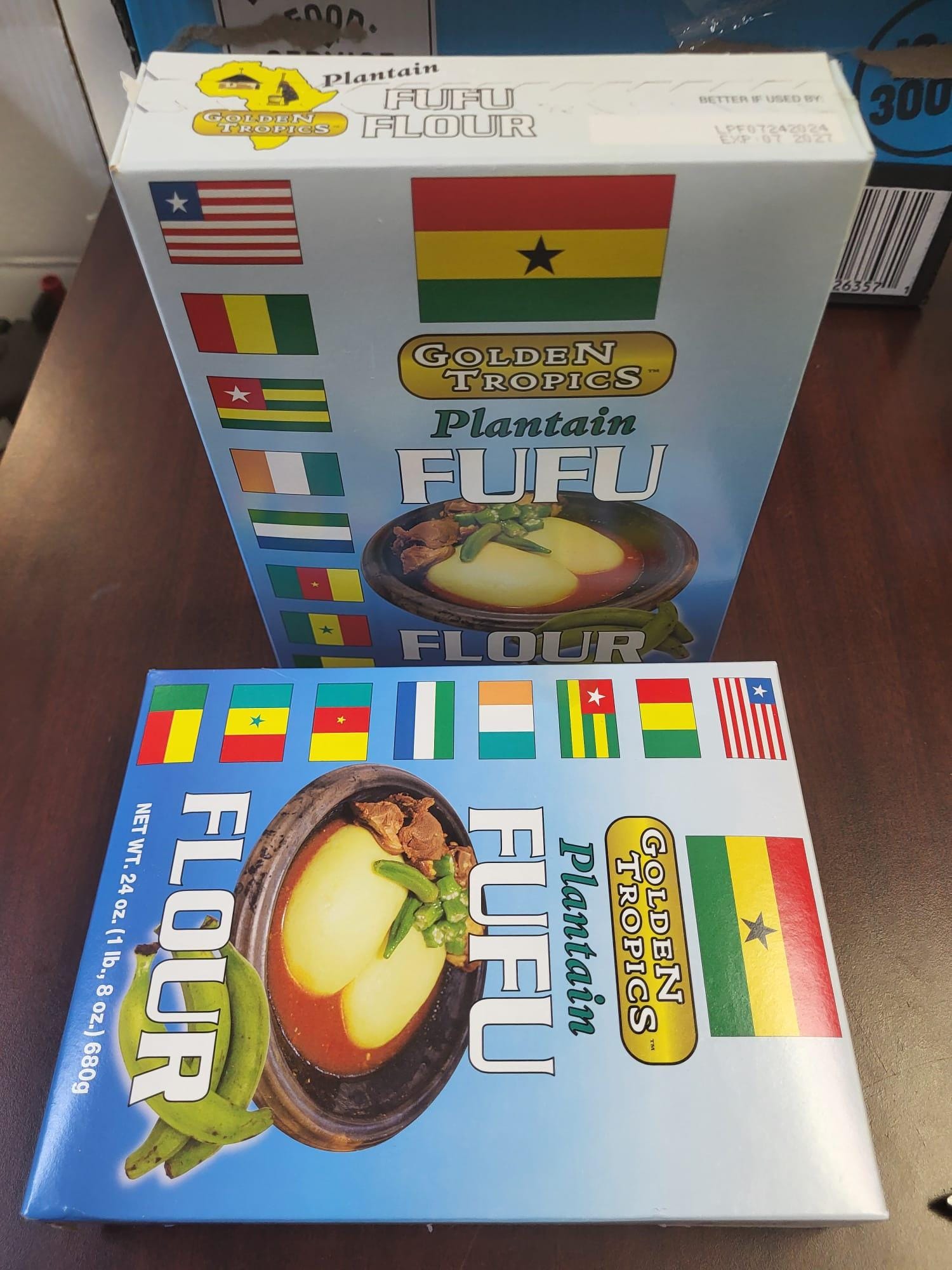Golden Tropics Plantain Fufu 24 oz 2 pack