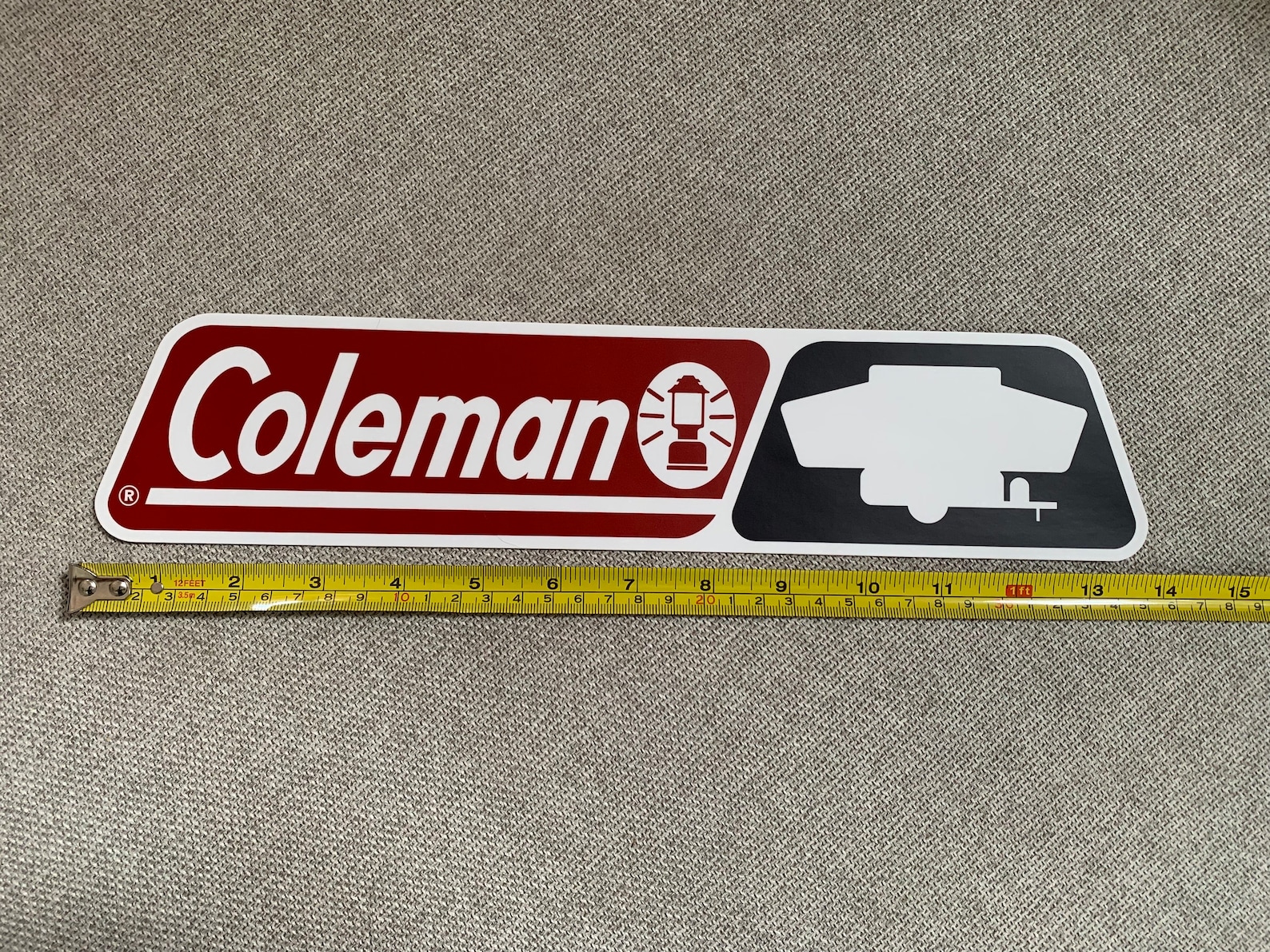 Vintage Coleman Popup Camper Decal 13.67x3 Etsy