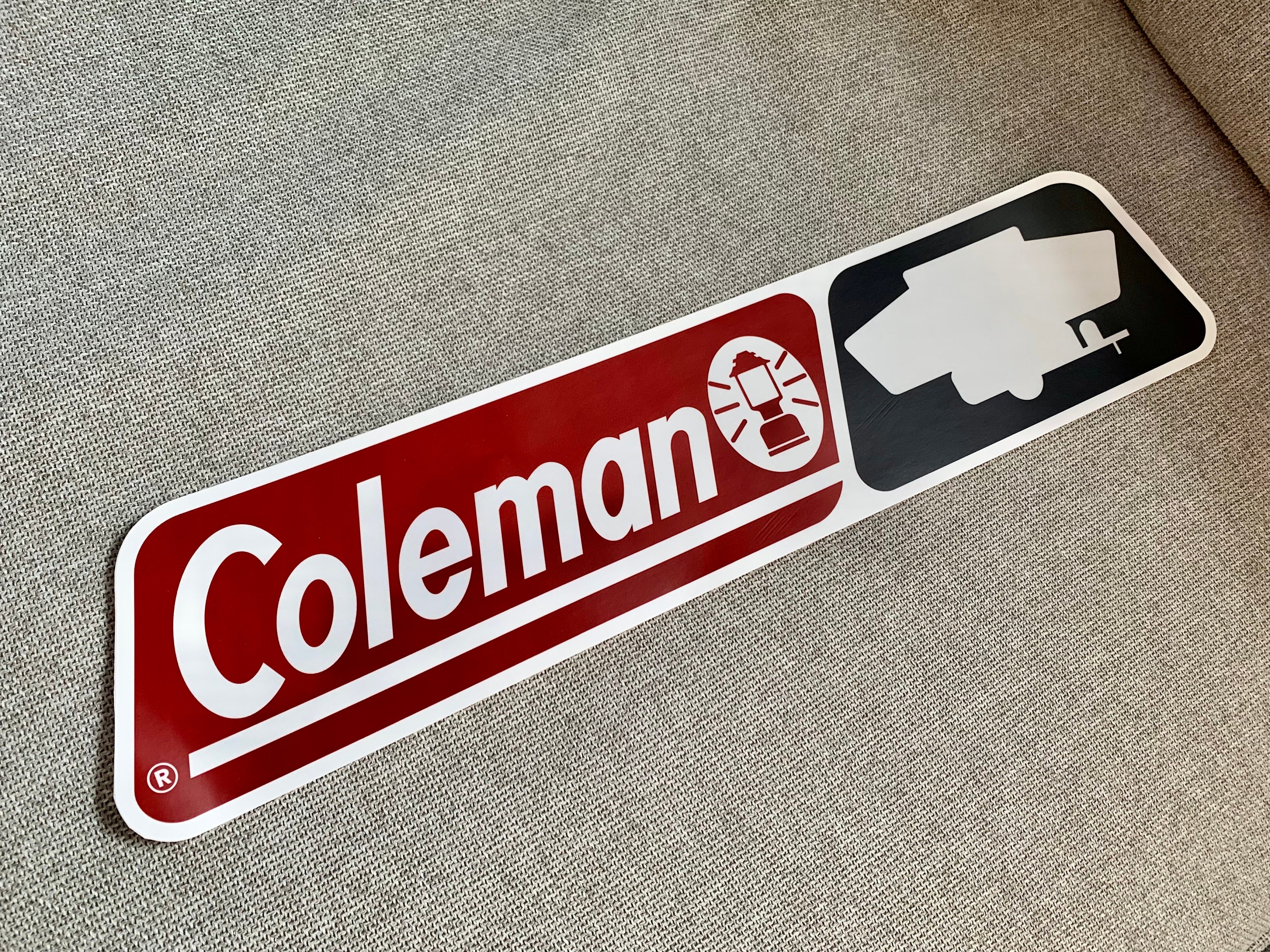 Vintage Coleman Pop up Camper Original Decal (18.9