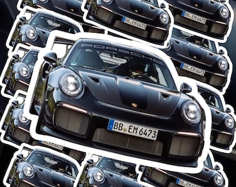 Porsche nella vita reale - adesivo fustellato
